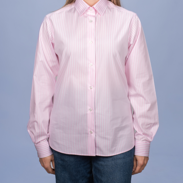 La Chemise Française - Chemisier Rayure Rose – 48