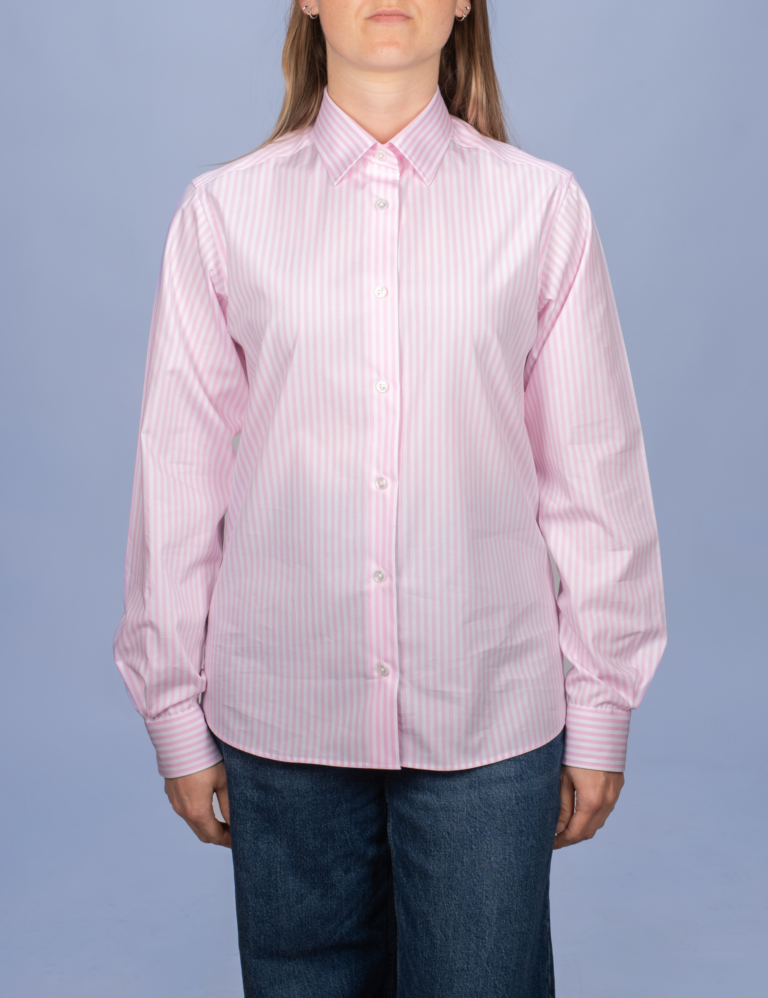 La Chemise Française - Chemisier Rayure Rose – 48