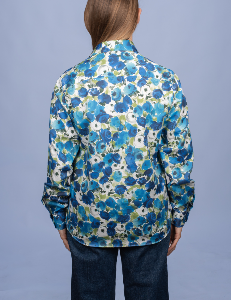 La Chemise Française - Chemisier Roseraie Bleue – 46