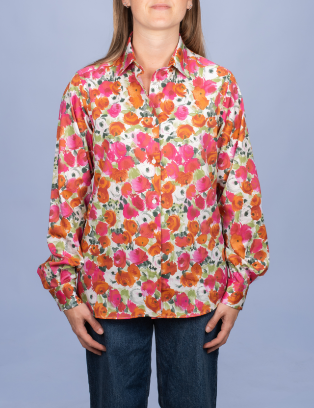 La Chemise Française - Chemisier Roseraie Rouge – 46