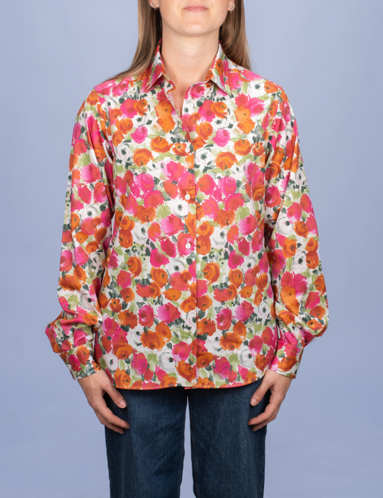 La Chemise Française - Chemisier Roseraie Rouge – 46