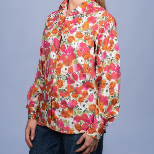 La Chemise Française - Chemisier Roseraie Rouge – 46
