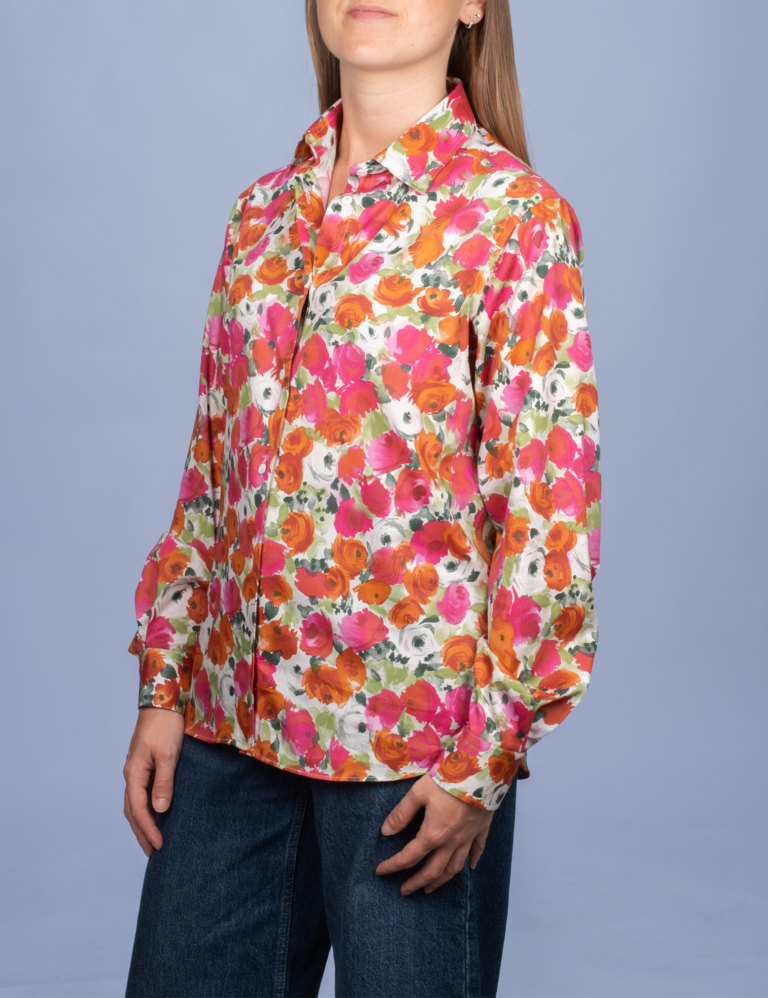 La Chemise Française - Chemisier Roseraie Rouge – 46