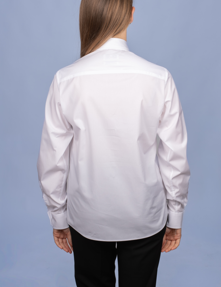 La Chemise Française - Chemisier Satin Blanc – Droite / 48