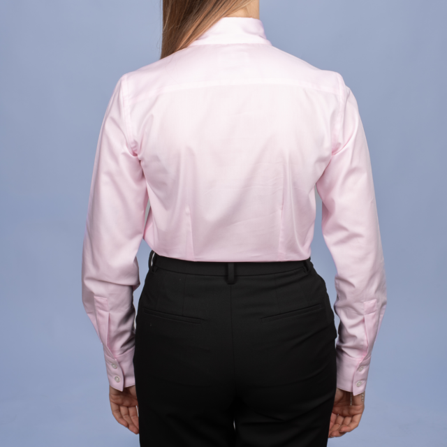 La Chemise Française - Chemisier Twill Fin Rose – Ajustée / 48