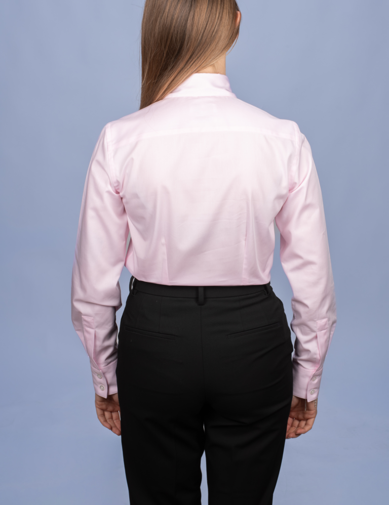La Chemise Française - Chemisier Twill Fin Rose – Ajustée / 48