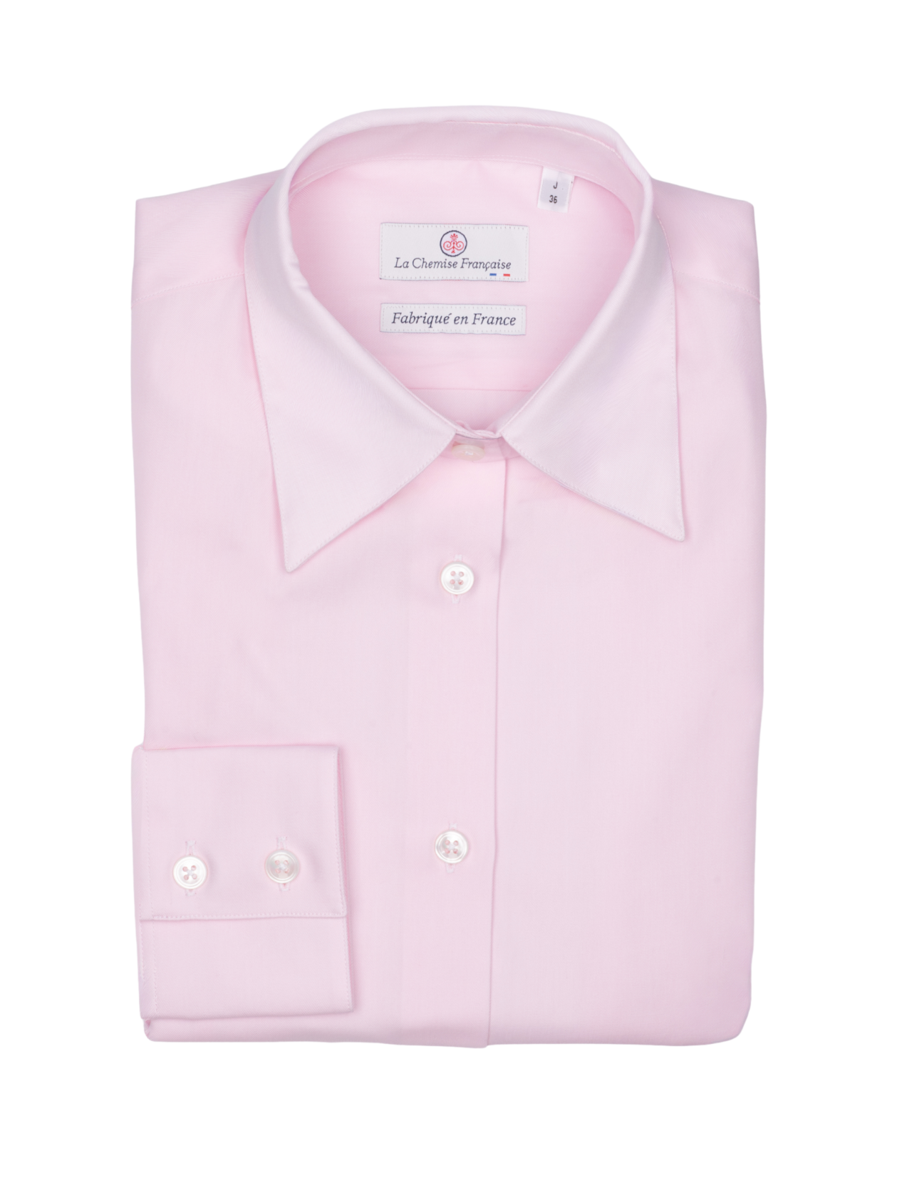 la chemise francaise chemise femme twill fin rose La Chemise Française - Chemisier Twill Fin Rose – Ajustée / 48