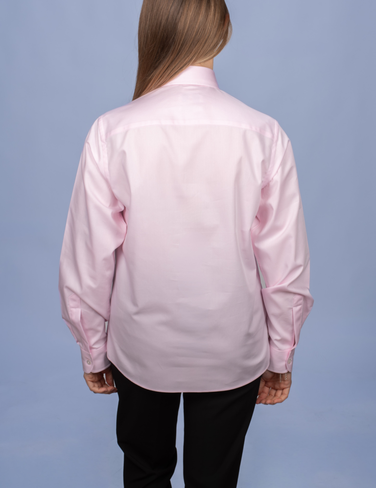 La Chemise Française - Chemisier Twill Fin Rose – Ajustée / 48