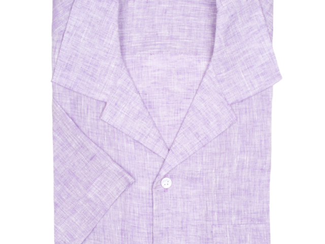 la chemise francaise chemise havane lin normand col cubain lavande pliee a4faa0b8 85ae 4f4e 8932 cd8d77060a4e La Chemise Française - Chemise Havane Lavande - Col Cubain – XL