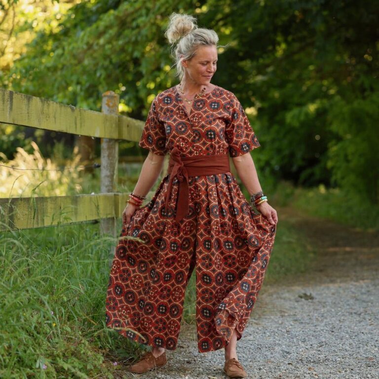 Meta SS25 - La combi India manches courtes en coton lavé Terres chaudes – S