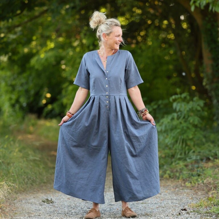 Meta SS25 - La combi India manches courtes en lin jean – S