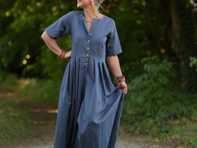 la combi india manches courtes en lin jean 5252926 Meta SS25 - La combi India manches courtes en lin jean – S