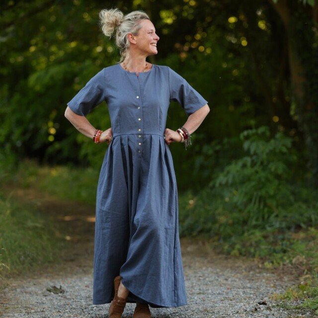 Meta SS25 - La combi India manches courtes en lin jean – S