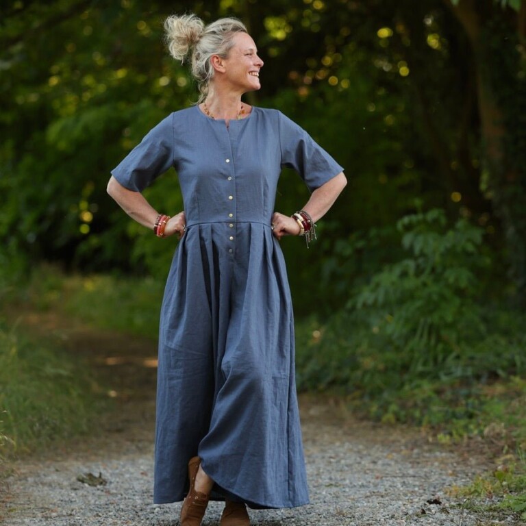 Meta SS25 - La combi India manches courtes en lin jean – S