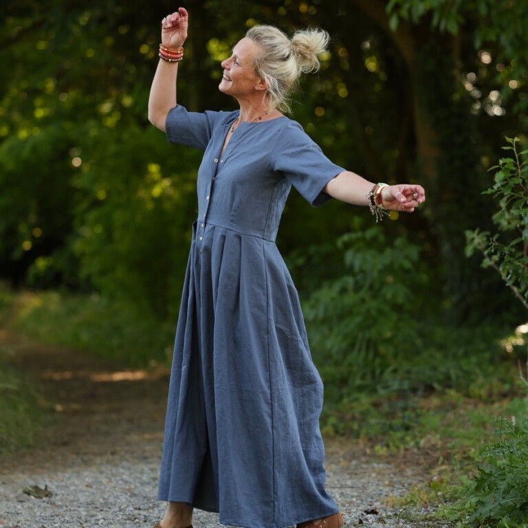 Meta SS25 - La combi India manches courtes en lin jean – S