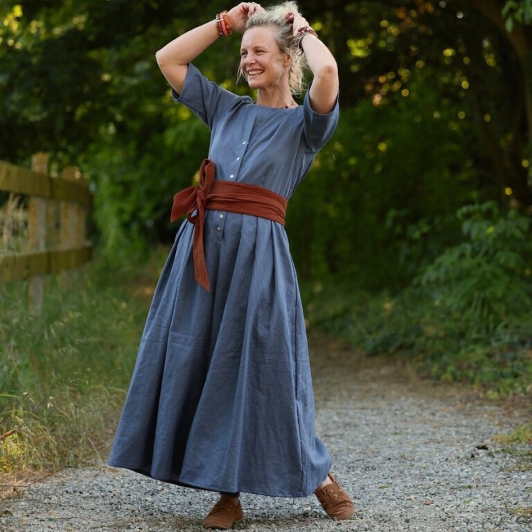 Meta SS25 - La combi India manches courtes en lin jean – S
