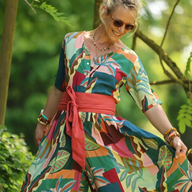 Meta SS25 - La combi India manches courtes en viscose Tropique – XXXL