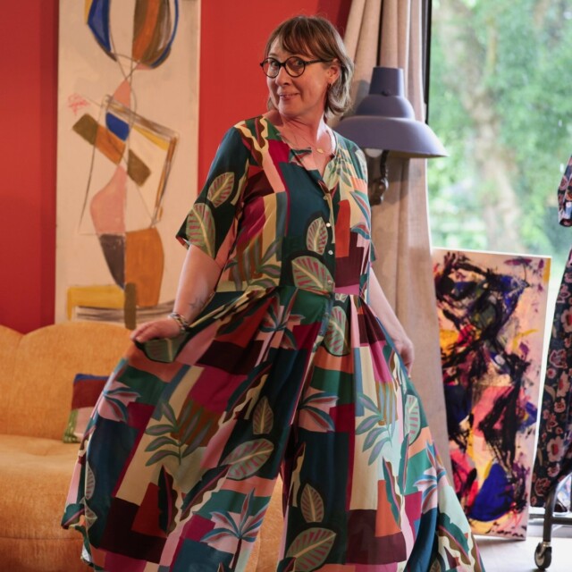 Meta SS25 - La combi India manches courtes en viscose Tropique – XXXL