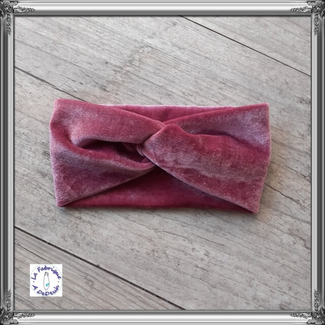 La Fabrique A DeDeuh - Bandeau twist en velours extensible chaud et doux 10 couleurs – Adulte