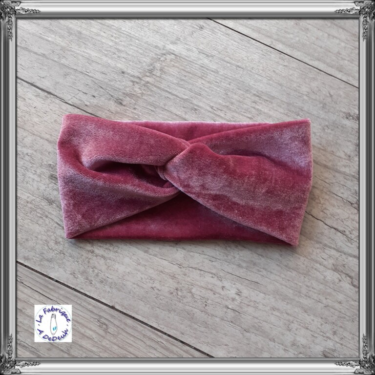 La Fabrique A DeDeuh - Bandeau twist en velours extensible chaud et doux 10 couleurs – Adulte