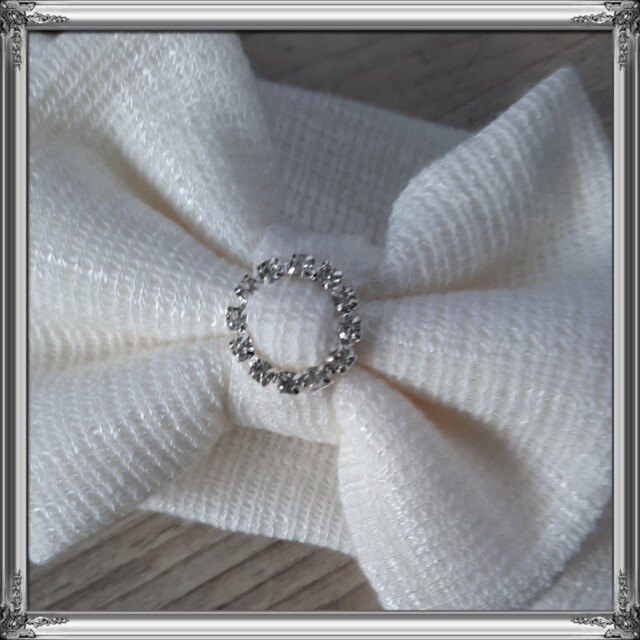 La Fabrique A DeDeuh - Bandeau noeud bijoux rond – Adulte / Noeud rose pâle