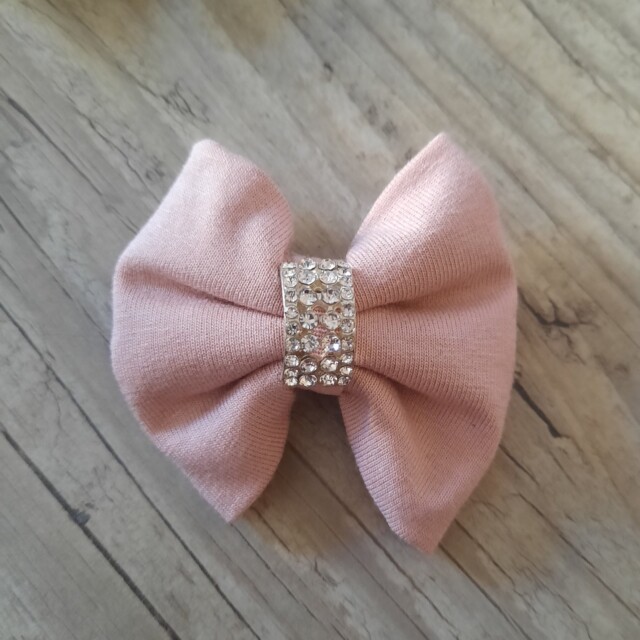 La Fabrique A DeDeuh - Lot de 3 Barrettes bijou trait nœud 6cm – Blanc/Beige/rose pale / Clip