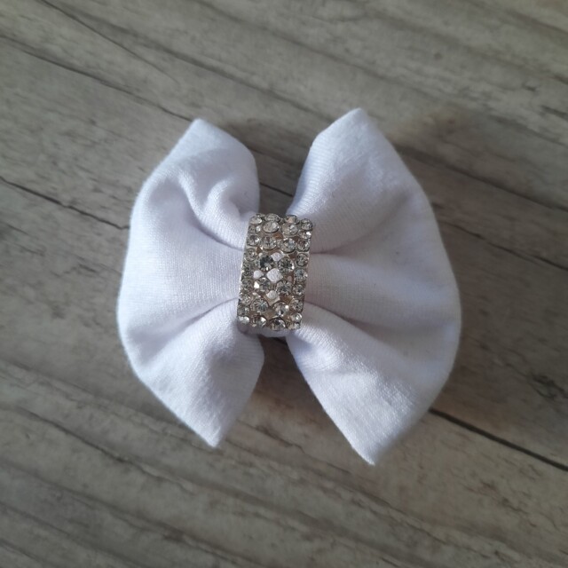 La Fabrique A DeDeuh - Barrette a l'unité bijou trait nœud 6cm – Argent / Clip