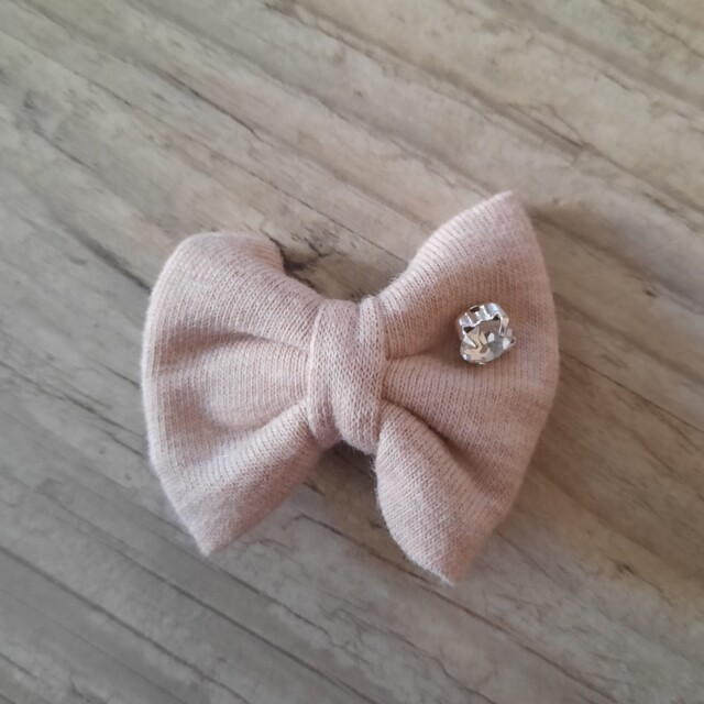 La Fabrique A DeDeuh - Barrette a l'unité strass nœud 4cm – Argent / Clip