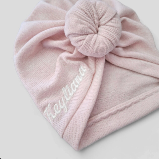 buns ou simple personnalisable avec prénom brodé en tissu maille extensible chaud 8 couleurss – Adulte