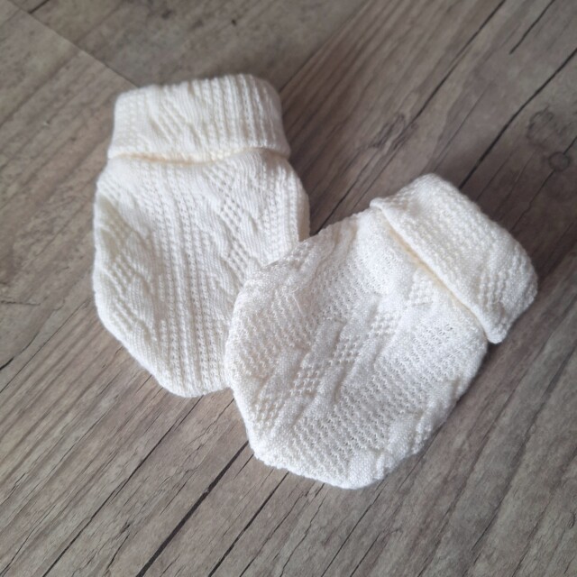 La Fabrique A DeDeuh - Moufles bébé en tissu maille de coton façon tricot jacquard 9 couleurs – 9.12 mois