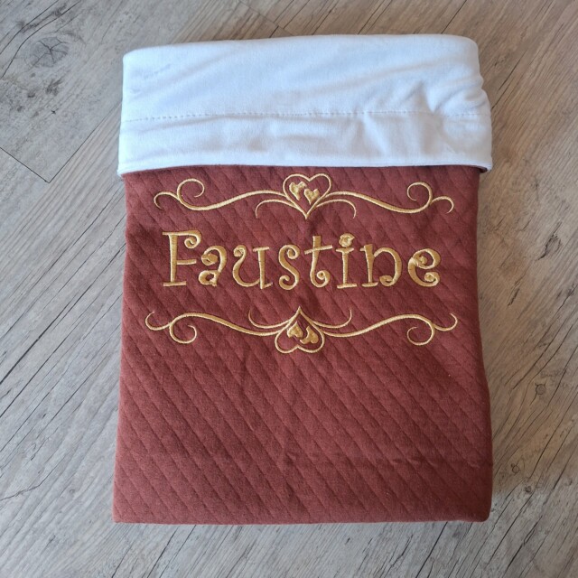 La Fabrique A DeDeuh - Couverture doublé en tissu matelassé personnalisé