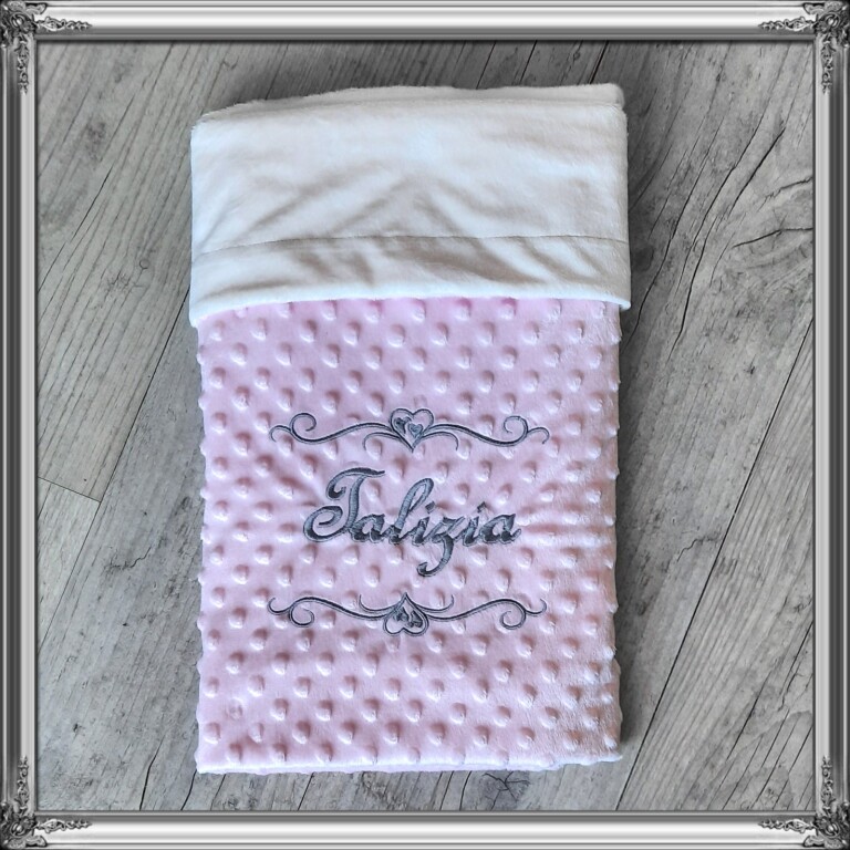 La Fabrique A DeDeuh - Couverture doublé en minky doux personnalisé