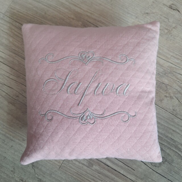 La Fabrique A DeDeuh - Couverture doublé en tissu matelassé + coussin assortie personnalisé