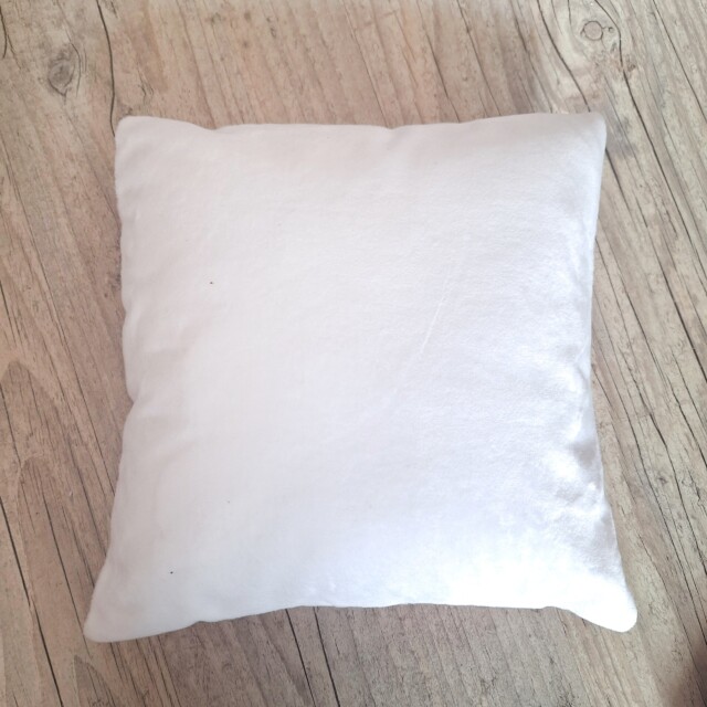 La Fabrique A DeDeuh - Coussin personnalisé en tissu matelasséet minky lisse