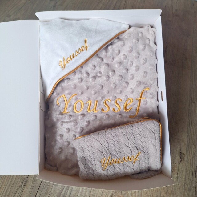 La Fabrique A DeDeuh - Coffret Bébé Personnalisé Chic – Couverture