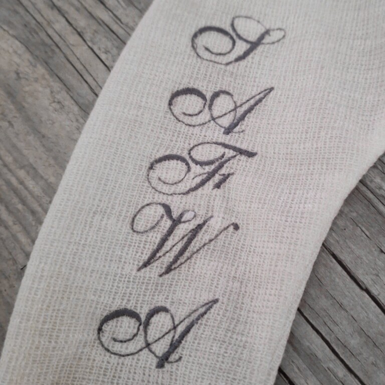 La Fabrique A DeDeuh - Sarouel pantalon avec prenom brodé pour fille ou garcon – Terre cuite / 18.24 mois