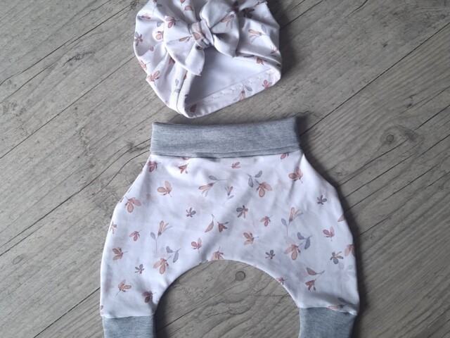 La Fabrique A DeDeuh - Ensemble Pantalon sarouel+ turban bébé à motif ou uni en tissu jersey extensible – 18.24 mois