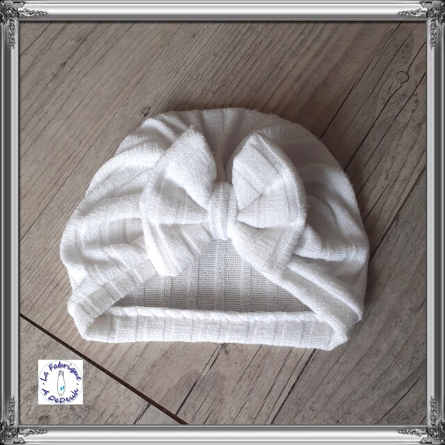 La Fabrique A DeDeuh - Turban bonnet nœud chaud en tissu maille extensible 8 couleurs – adulte