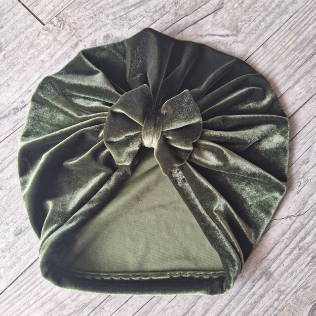 La Fabrique A DeDeuh - Turban bonnet nœud velours extensible chaud et doux 10 couleurs – Adulte