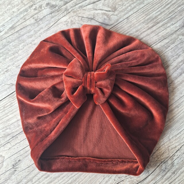 La Fabrique A DeDeuh - Turban bonnet nœud velours extensible chaud et doux 10 couleurs – Adulte