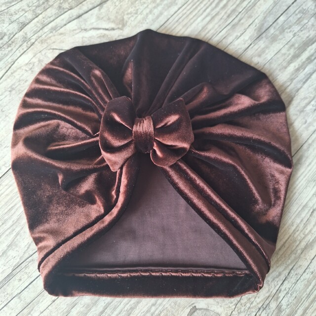 La Fabrique A DeDeuh - Turban bonnet nœud velours extensible chaud et doux 10 couleurs – Adulte