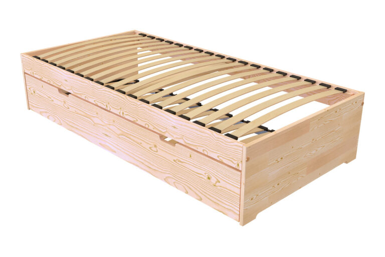 lit gigogne 80x200 malo pin massif ABC MEUBLES - Lit gigogne 80x200 Malo pin massif