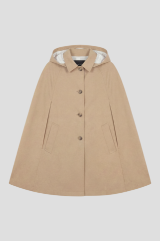 Manteau Cape beige C32 par la marque Coulange Coulange - Manteau Cape beige C32