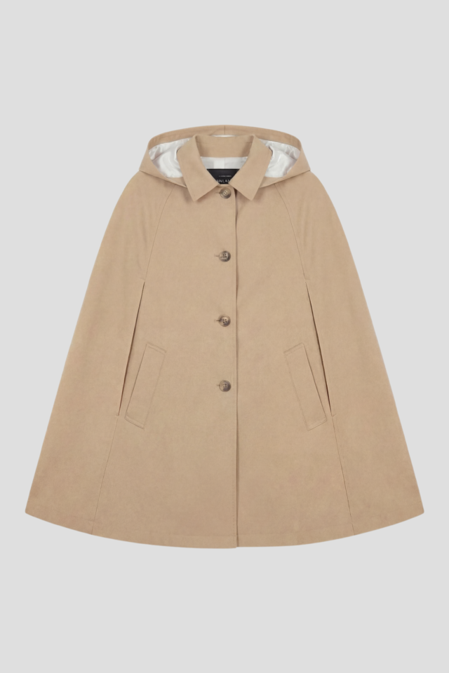 Manteau Cape beige C32 – 46 par la marque Coulange Coulange - Manteau Cape beige C32 – 46
