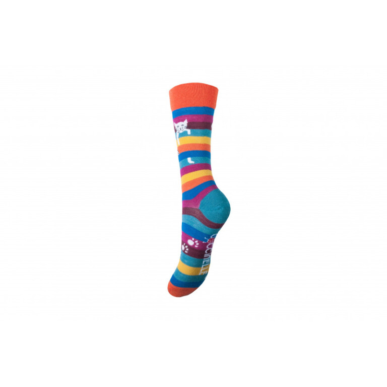 Chaussettes Coccinelle - Chat Perché - Laine mérinos – 45/46