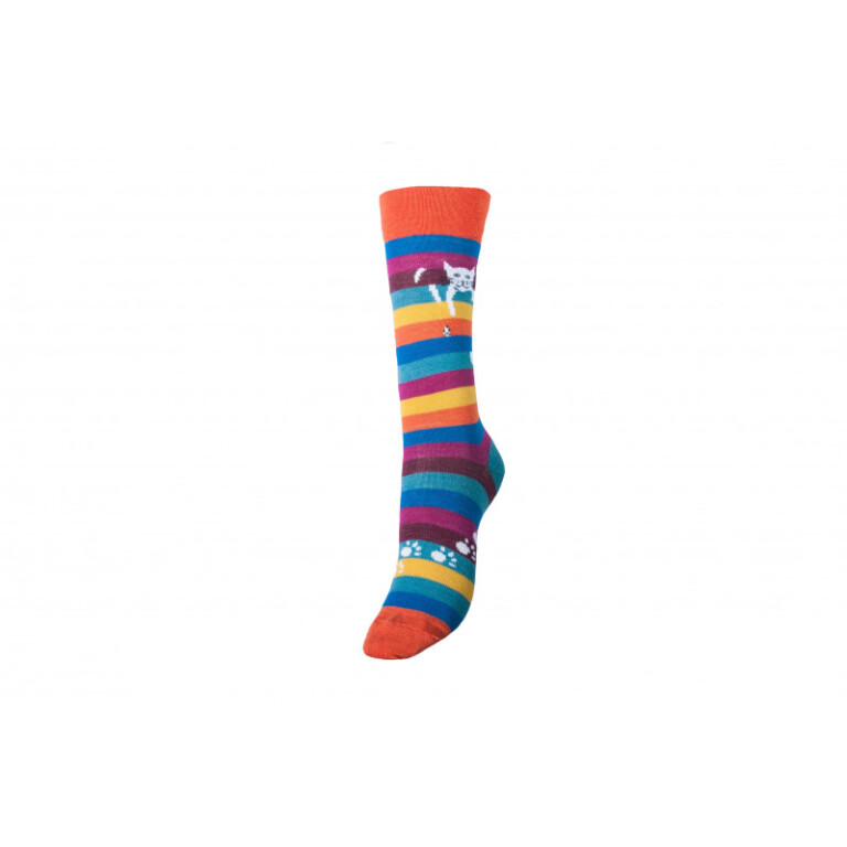 Chaussettes Coccinelle - Chat Perché - Laine mérinos – 45/46