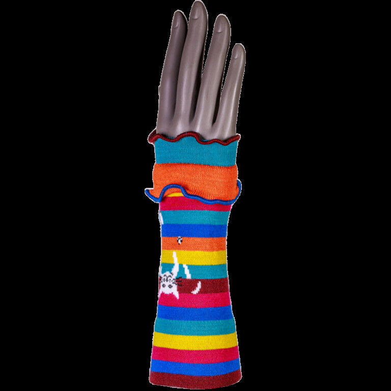 Chaussettes Coccinelle - Mitaines Chat Perché - Laine mérinos