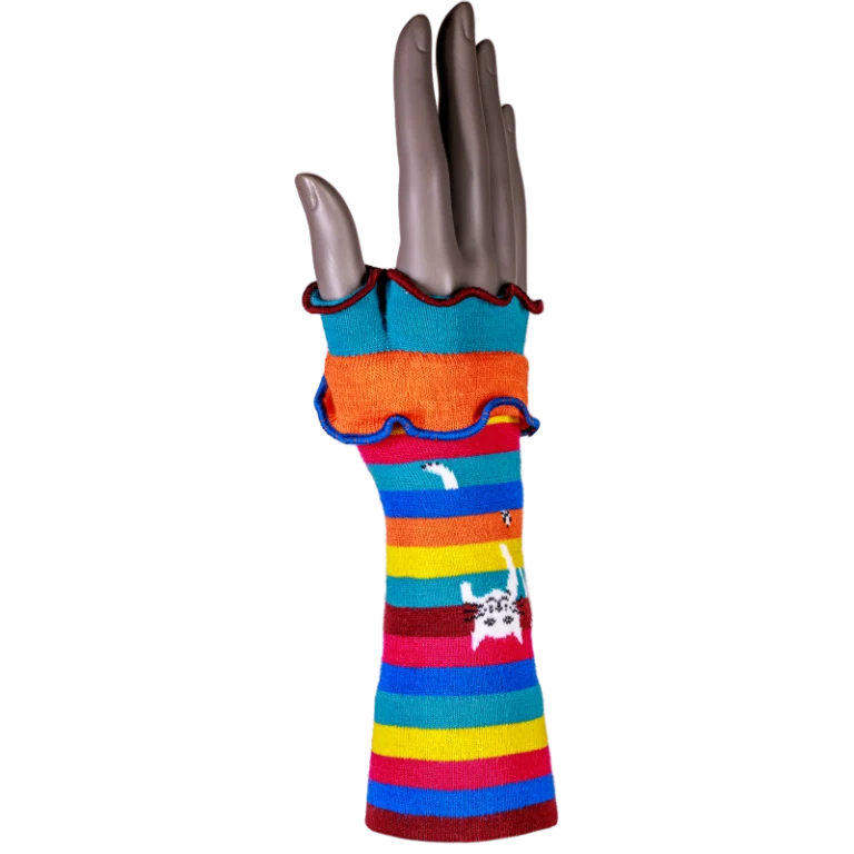 Chaussettes Coccinelle - Mitaines Chat Perché - Laine mérinos