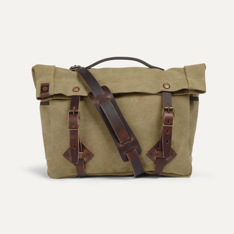 musette gabin waxy kaki noir Bleu De Chauffe - Musette Gaston - Kaki US stonewashed