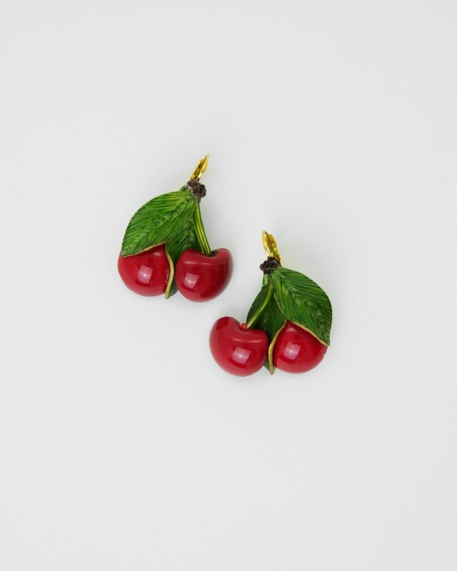 Ciléa Paris - Boucles d’oreilles cerises Napoléon – Clip (Oreilles non percées)